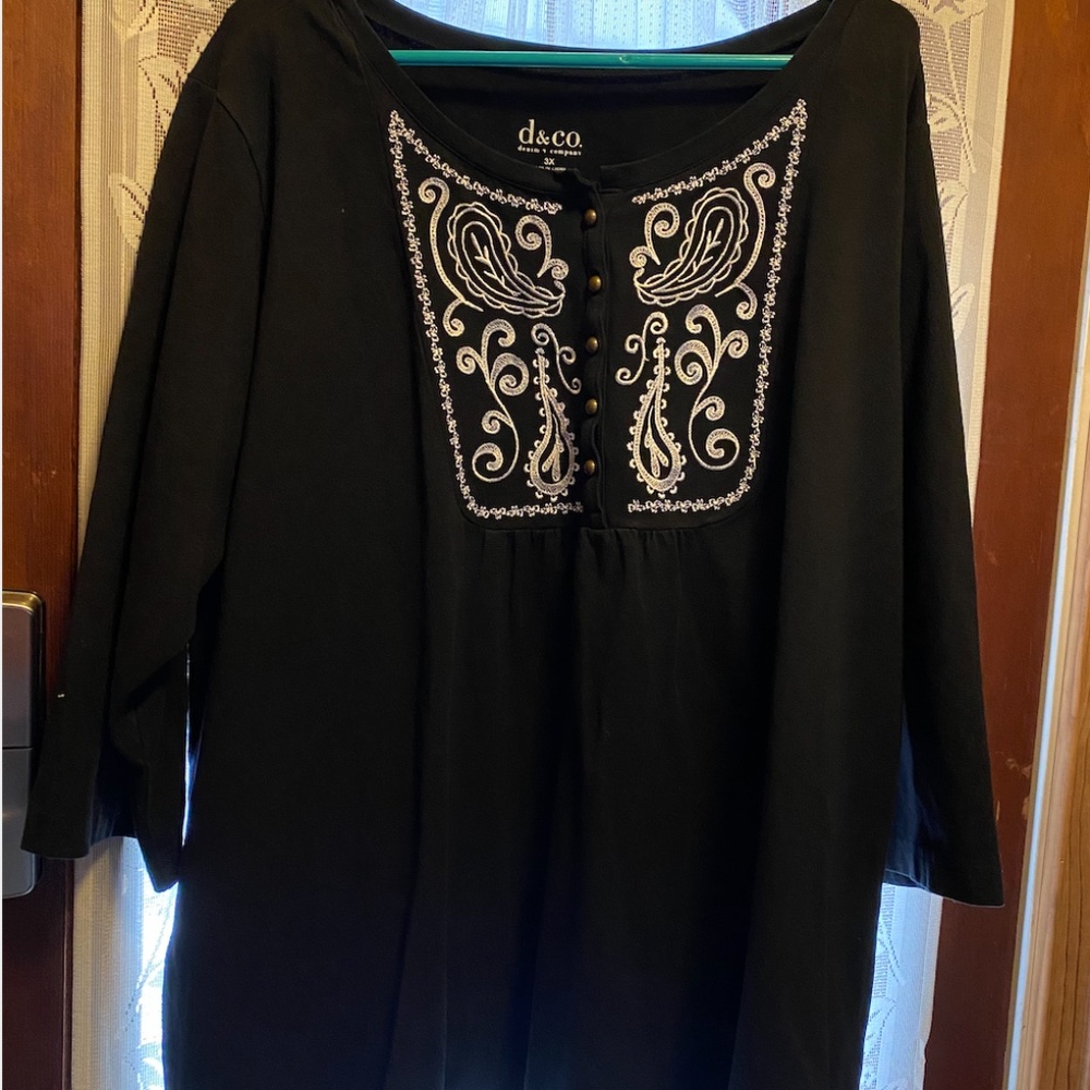 Denim & Company Long Sleeved Blouse